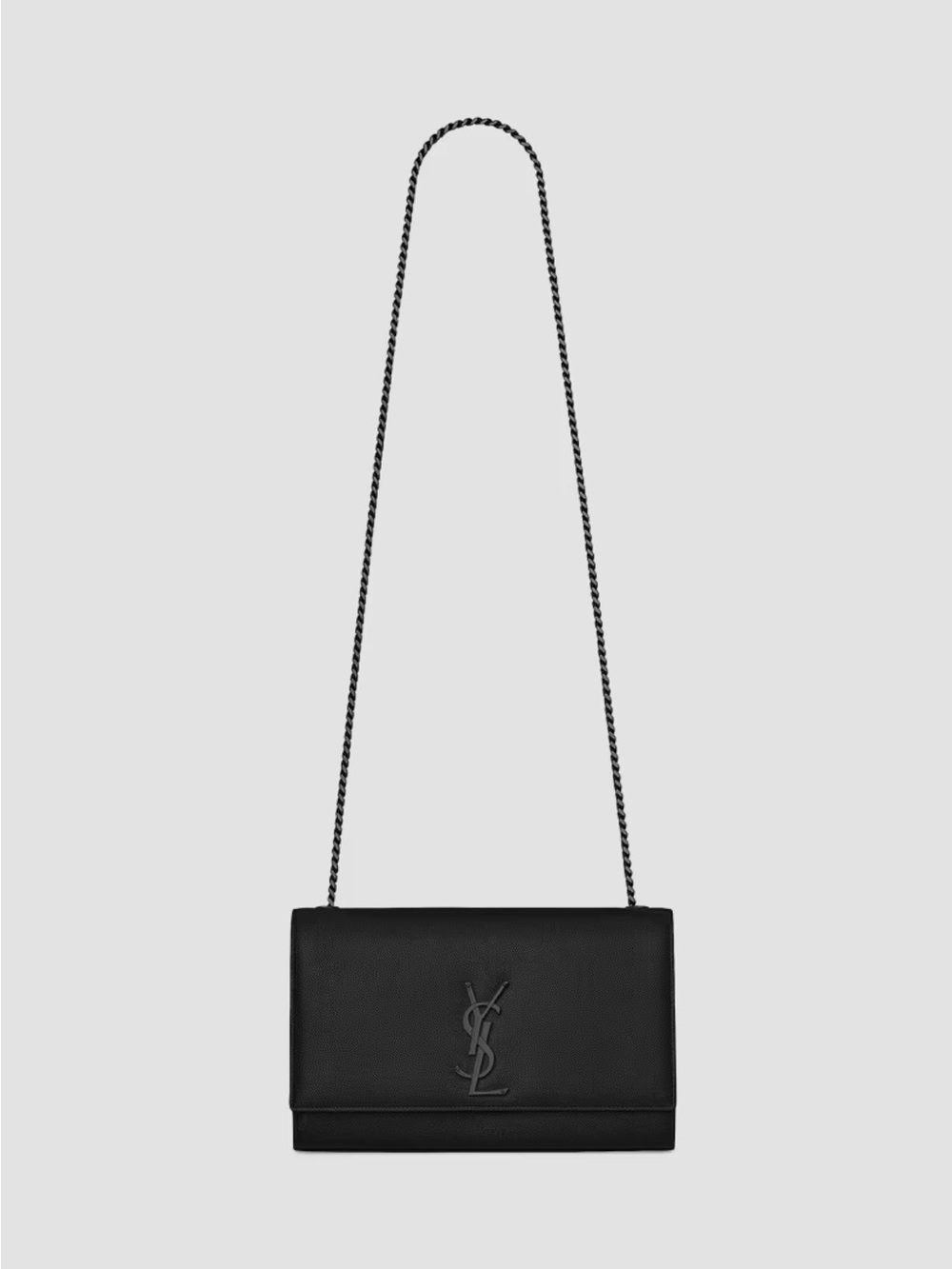 Authentic YSL Medium Kate Bag in Grain de Poudre Embossed Leather